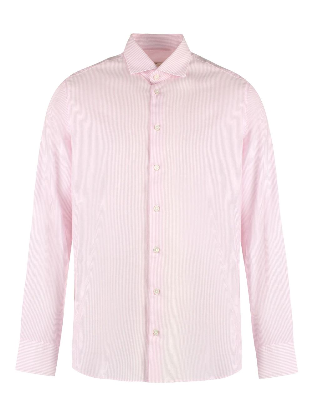 Striped buttoned shirt - Pink