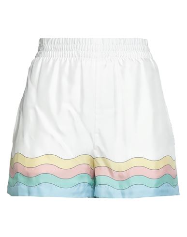 Woman Shorts & Bermuda Shorts White Size 2 Silk