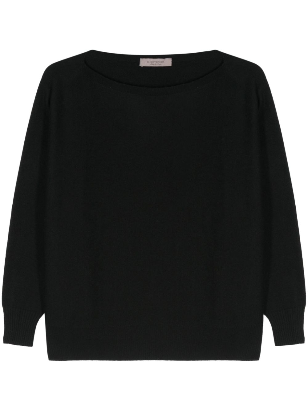 Fine-knit sweater - Black