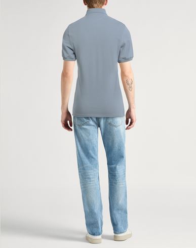 Man Polo shirt Light blue Size S Cotton