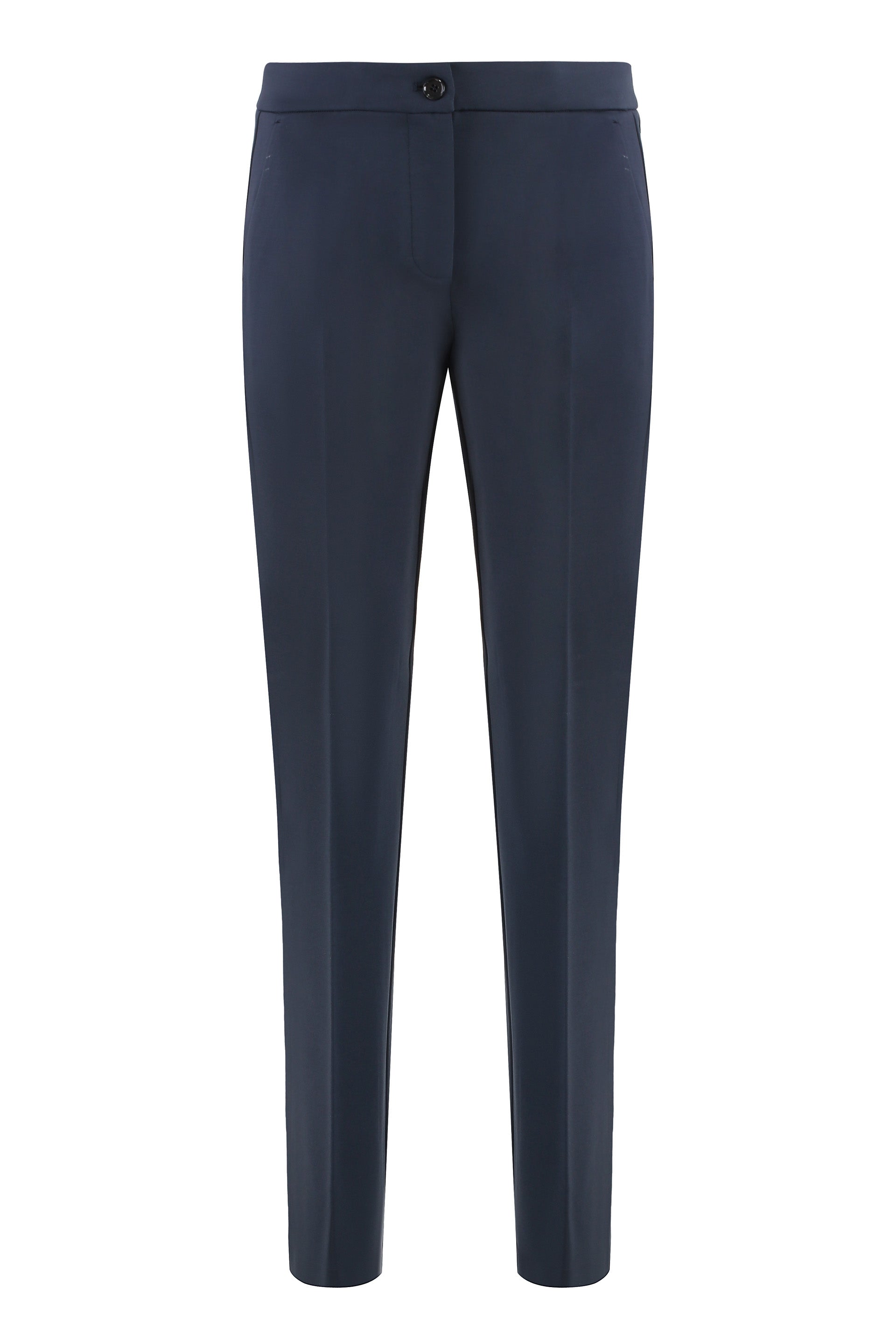 Viscose Blend Side-Pocket Trousers