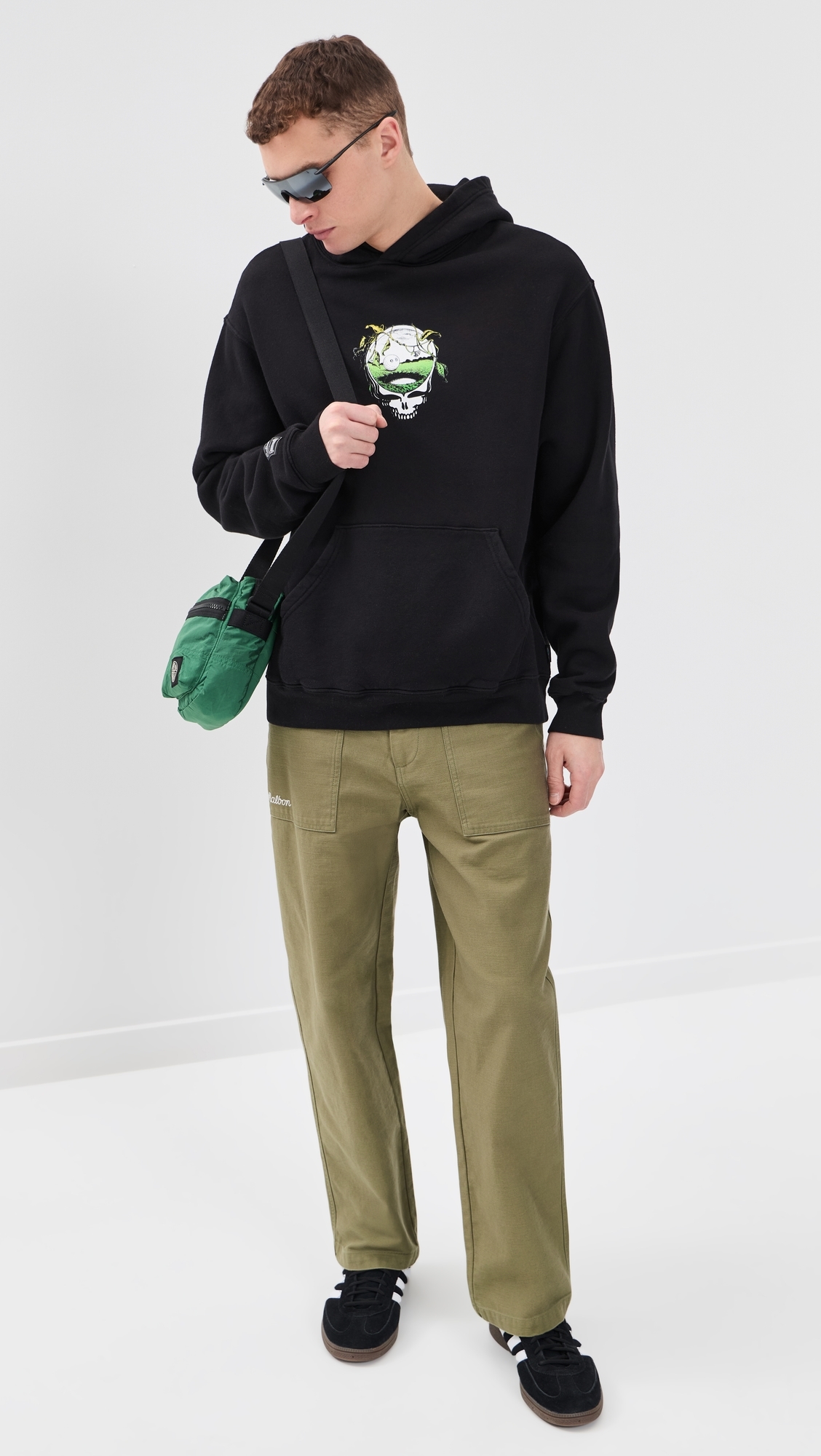 Malbon x Grateful Dead Fesque Hoodie Black
