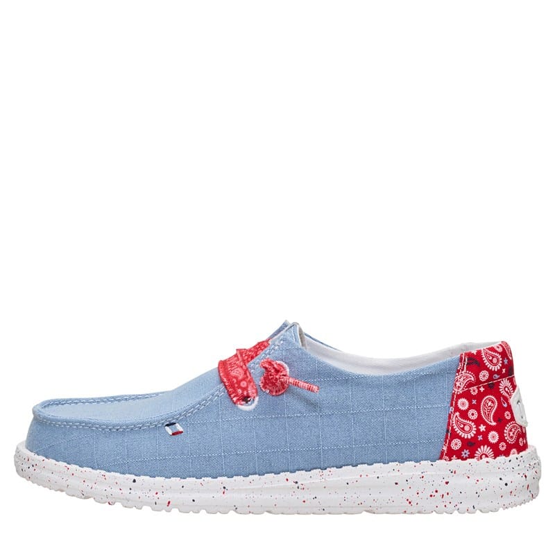 Women's Wendy Americana Paisley Slip On Shoes (Denim/Multi)
