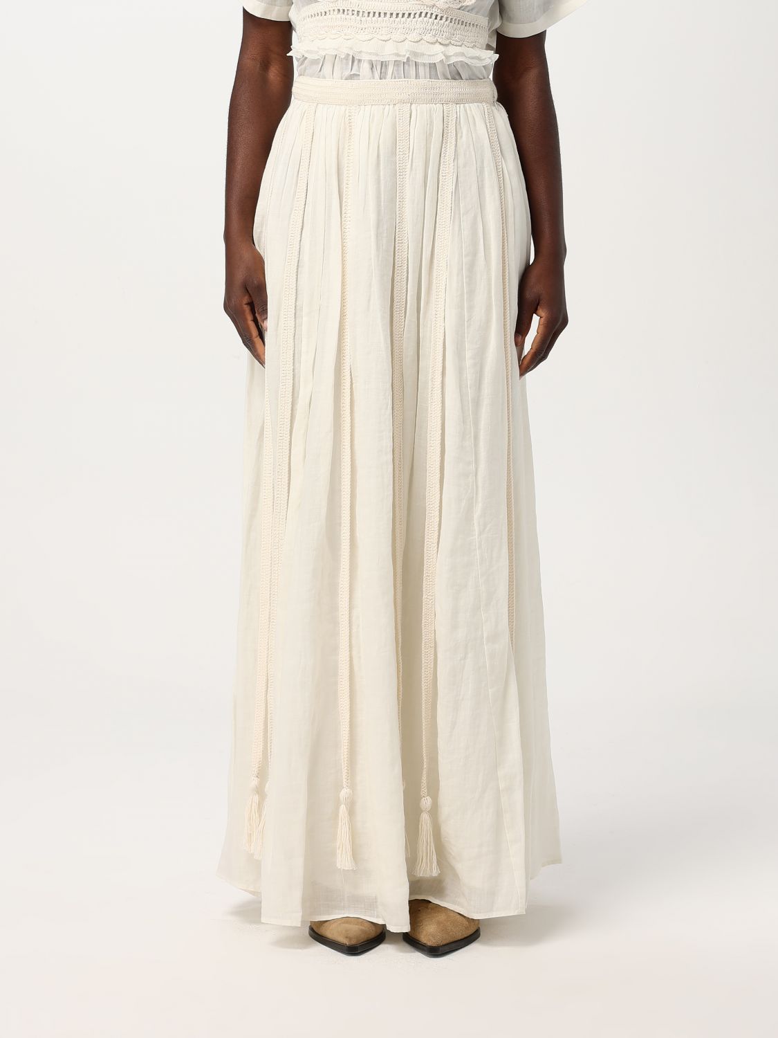 Corrine midi skirt - White
