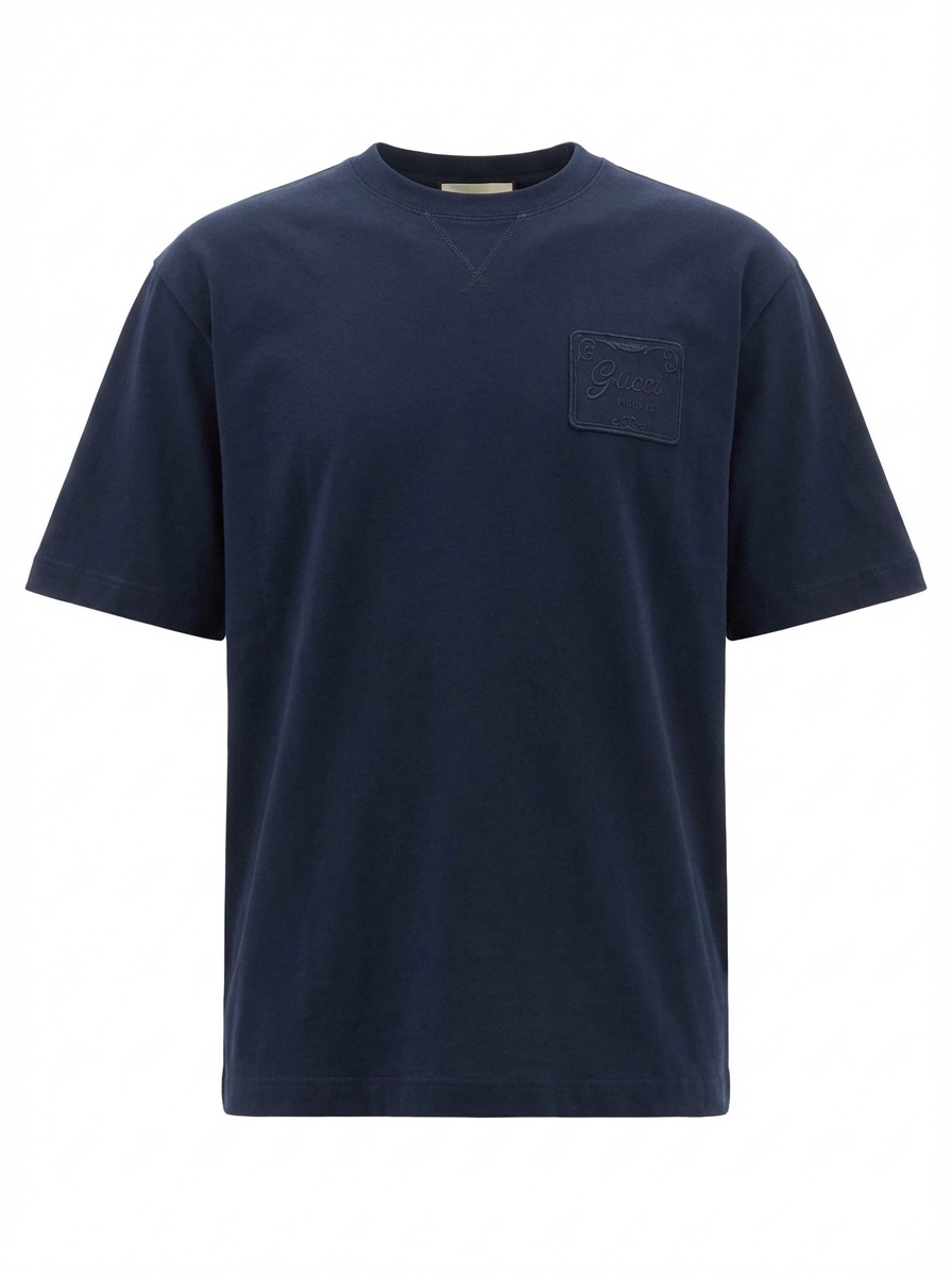Logo Patch Crewneck T-Shirt