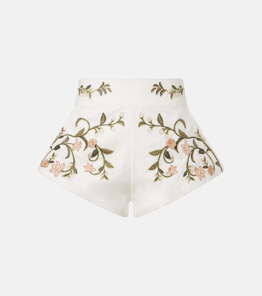 Gatti embroidered linen shorts