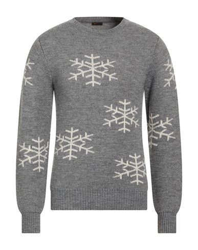 Man Sweater Grey Size M Acrylic, Polyester, Wool