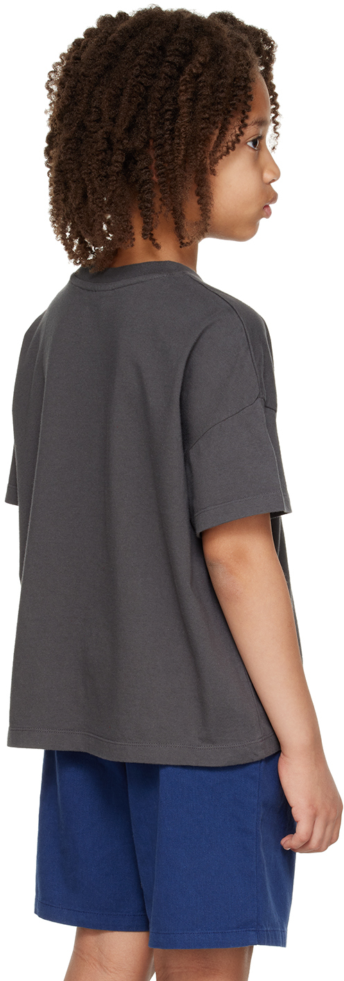 Kids Gray Print T-Shirt