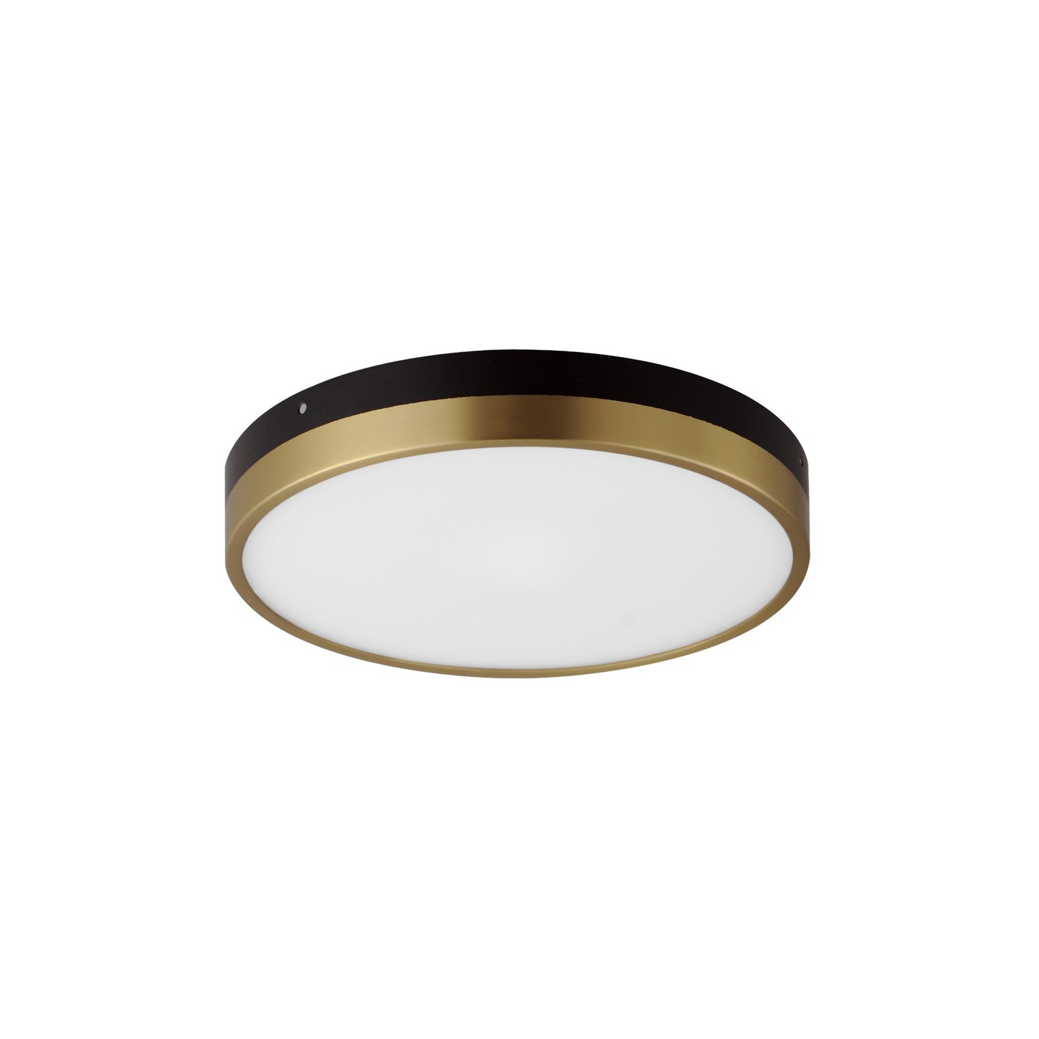 Black Antique Brass LED Flush Mount from the Dapper Collection