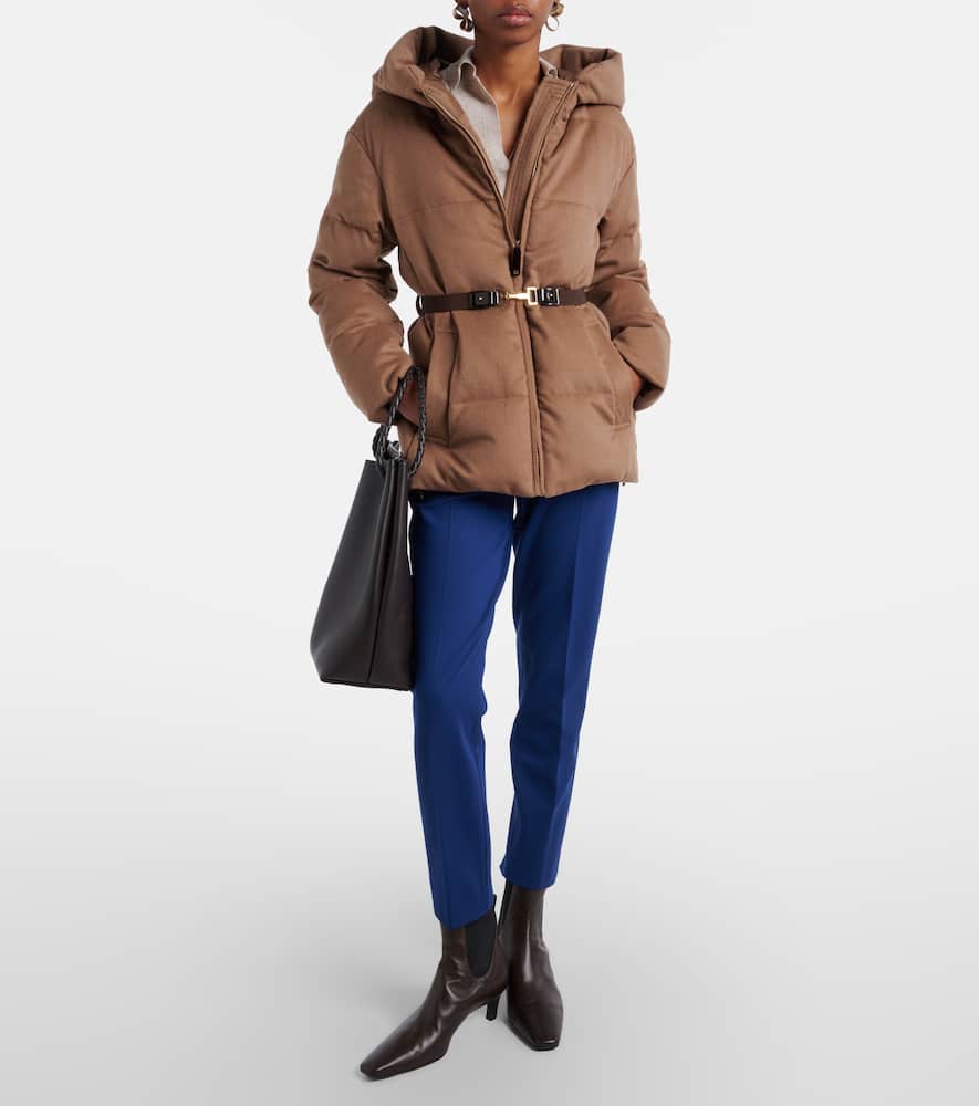 The Cube Corona camel hair puffer jacket