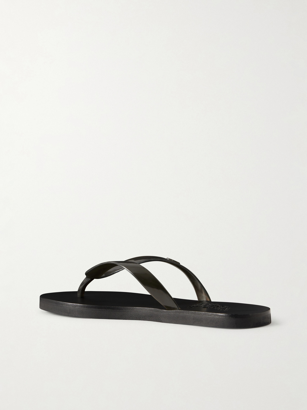 Sayonara Jelly Rubber Flip Flops - Black
