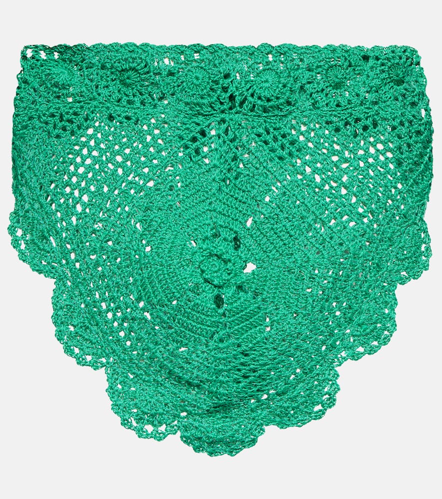 Triangular crochet top