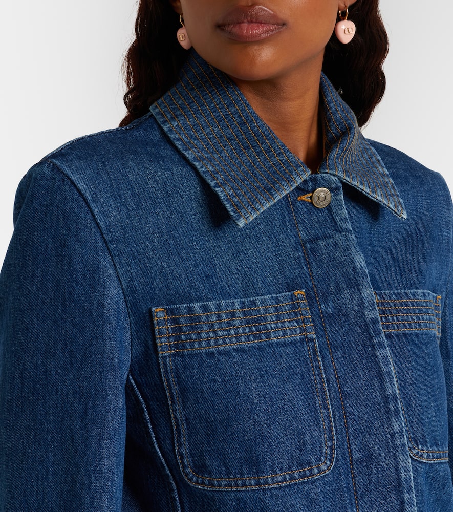 VGold denim field jacket