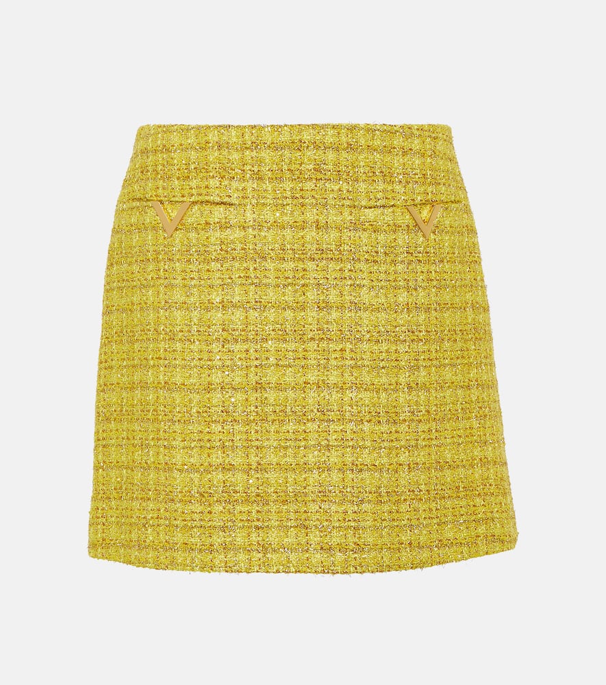 VGold tweed miniskirt
