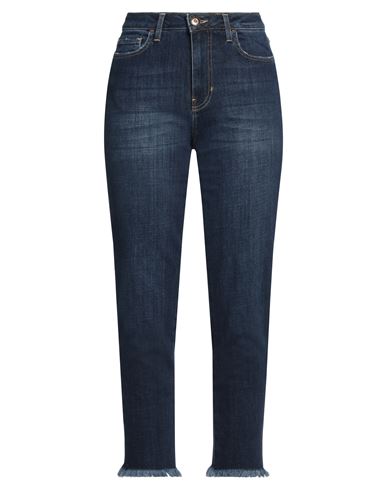 Woman Jeans Blue Size 25 Cotton, Elastane