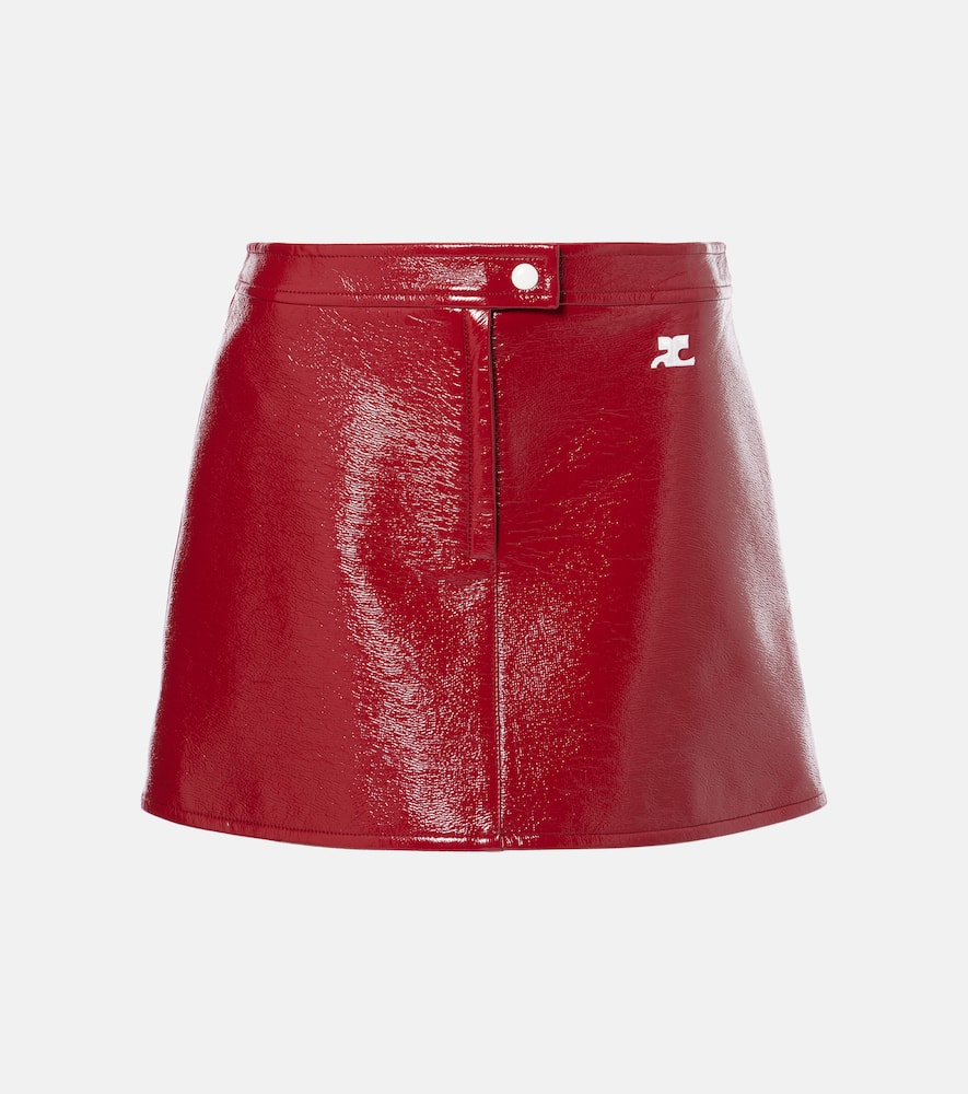 Courrèges Reedition vinyl miniskirt