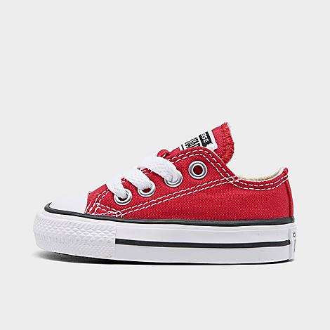 Kids Toddler Chuck Taylor Low Top Casual Shoes in Red