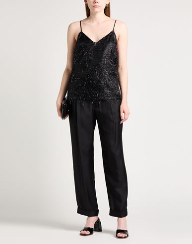 Grifoni Woman Top Black Size 8 Polyester