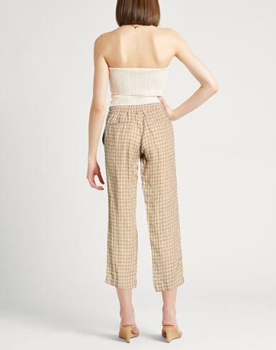 Woman Pants Mustard Size 2 Linen