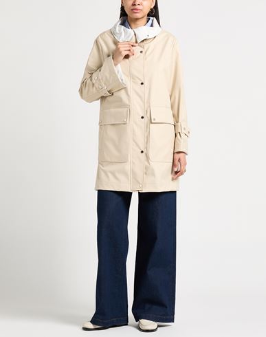 Woman Overcoat & Trench Coat Beige Size 4 Polyester, Polyurethane