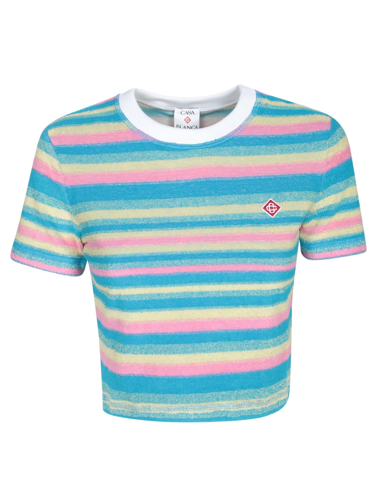 Multicolor Striped Terry T-shirt