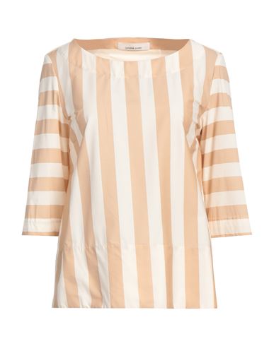 Liviana Conti Woman Top Beige Size 4 Cotton, Polyamide, Elastane