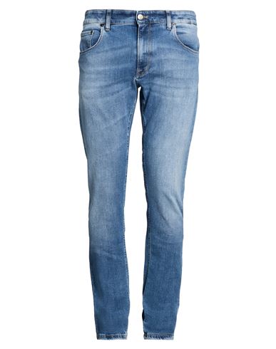 Man Jeans Blue Size 30 Cotton, Elastane