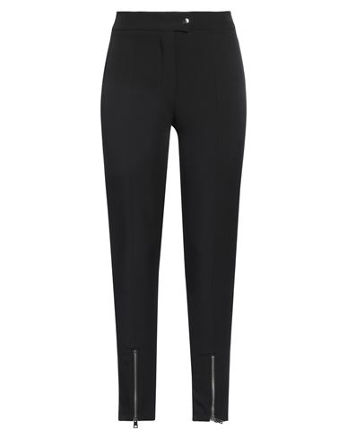 Woman Pants Black Size M Polyester, Elastane