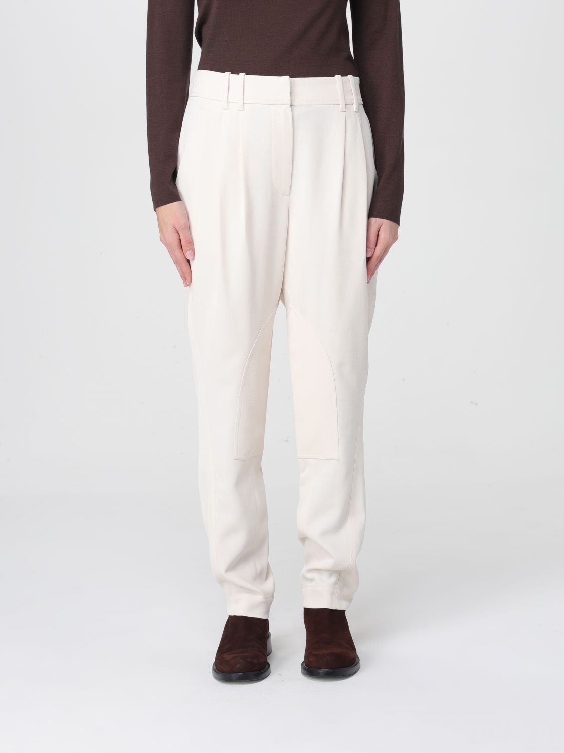 Pants Woman color Yellow Cream