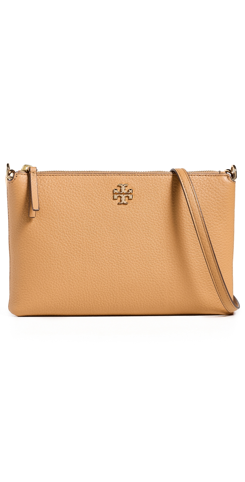 Mercer Pebbled Zip Crossbody Bag Tiramisu One Size