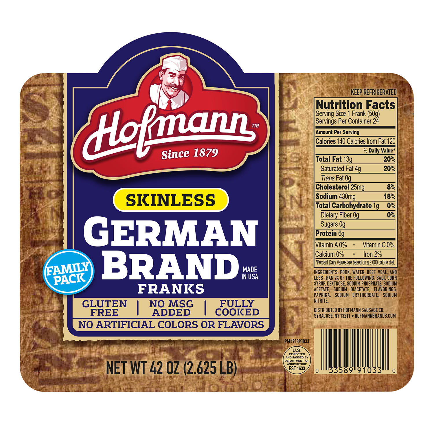 Skinless German Brand Frank