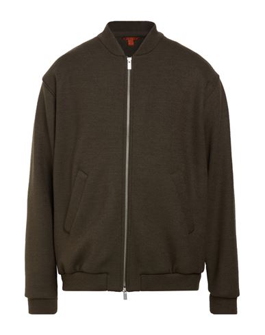 Man Cardigan Dark green Size 38 Virgin Wool, Polyamide