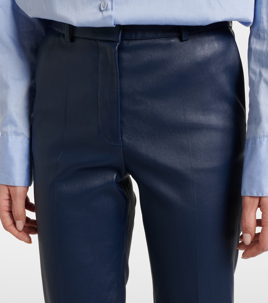 Coleman leather slim pants
