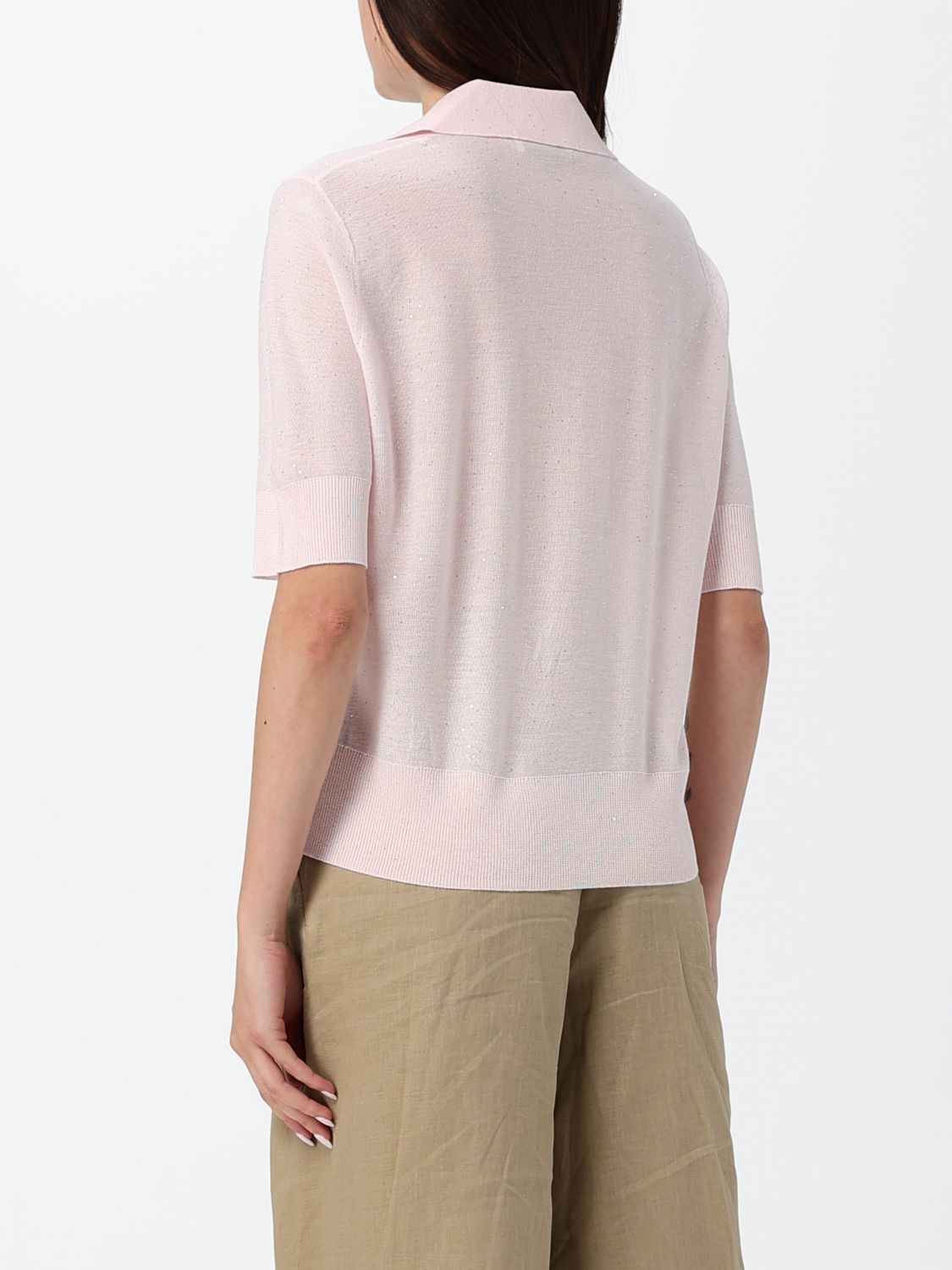 Polo Shirt Woman color Beige