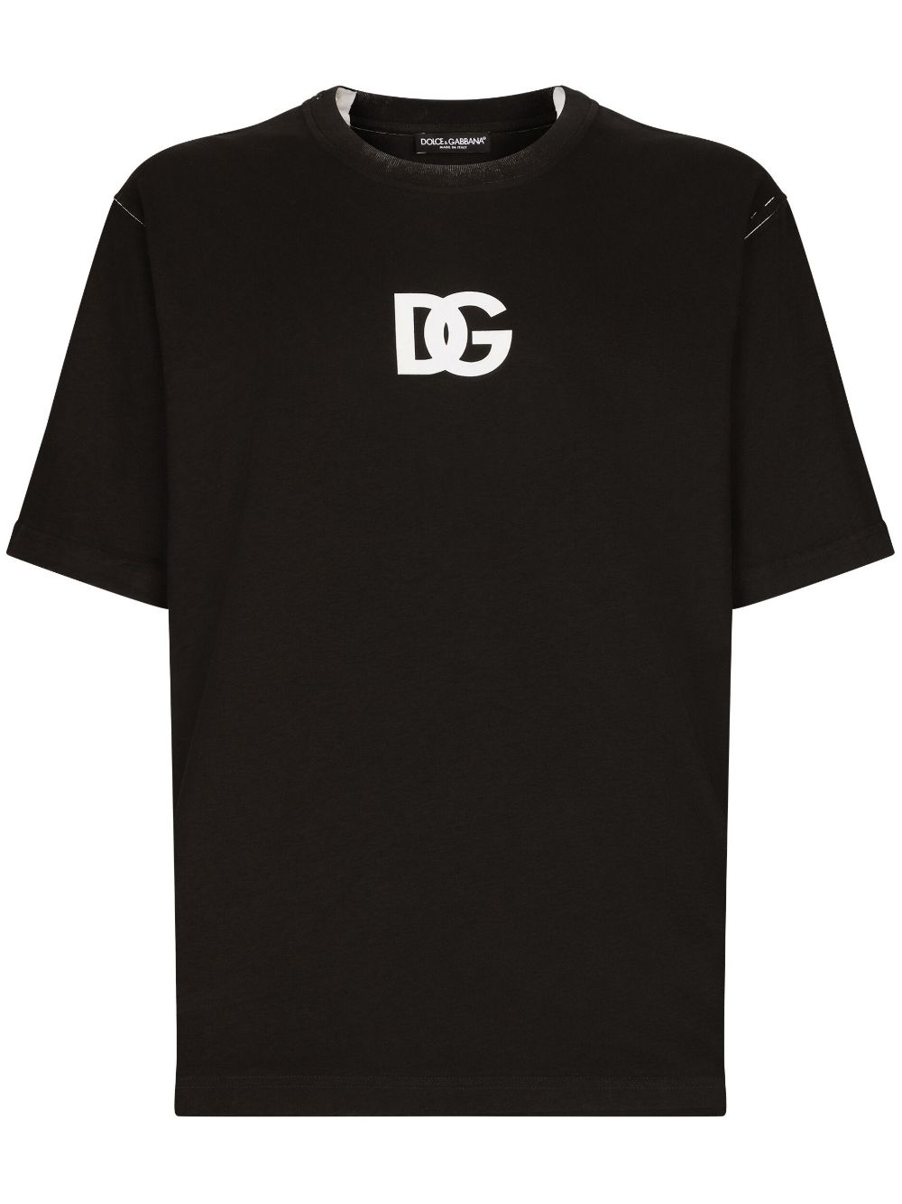 Logo-print short-sleeve T-shirt - Black