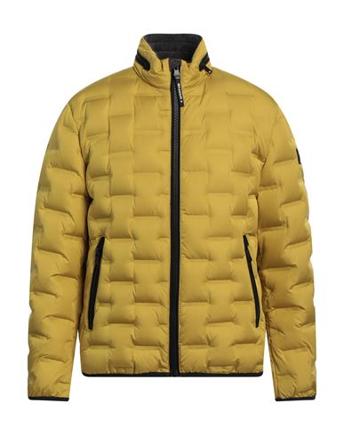 Milestone Man Puffer Mustard Size 40 Polyester, Polyamide