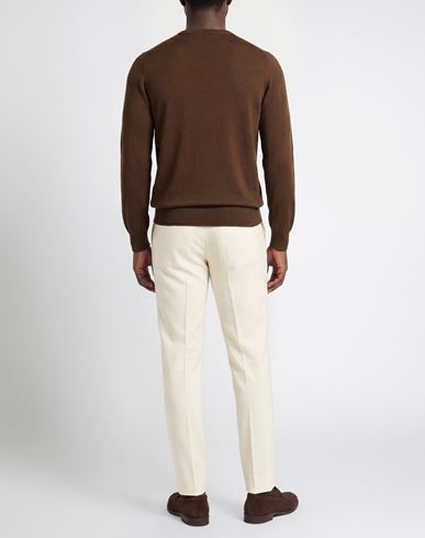 Man Sweater Brown Size 36 Virgin Wool