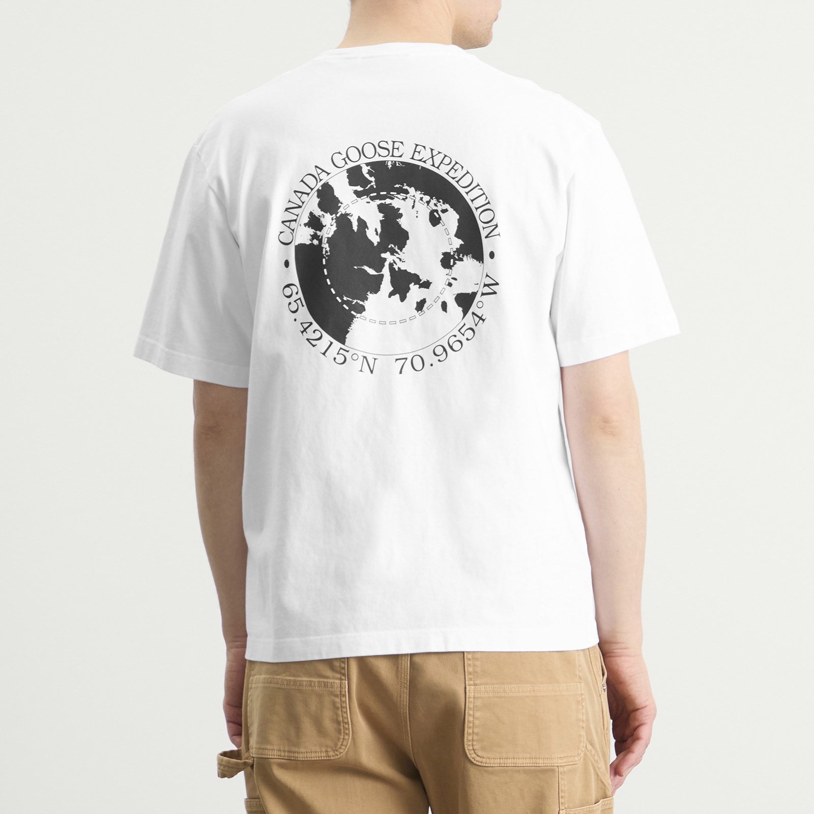 Men's Novo T-Shirt With Back Graphic in Optic White