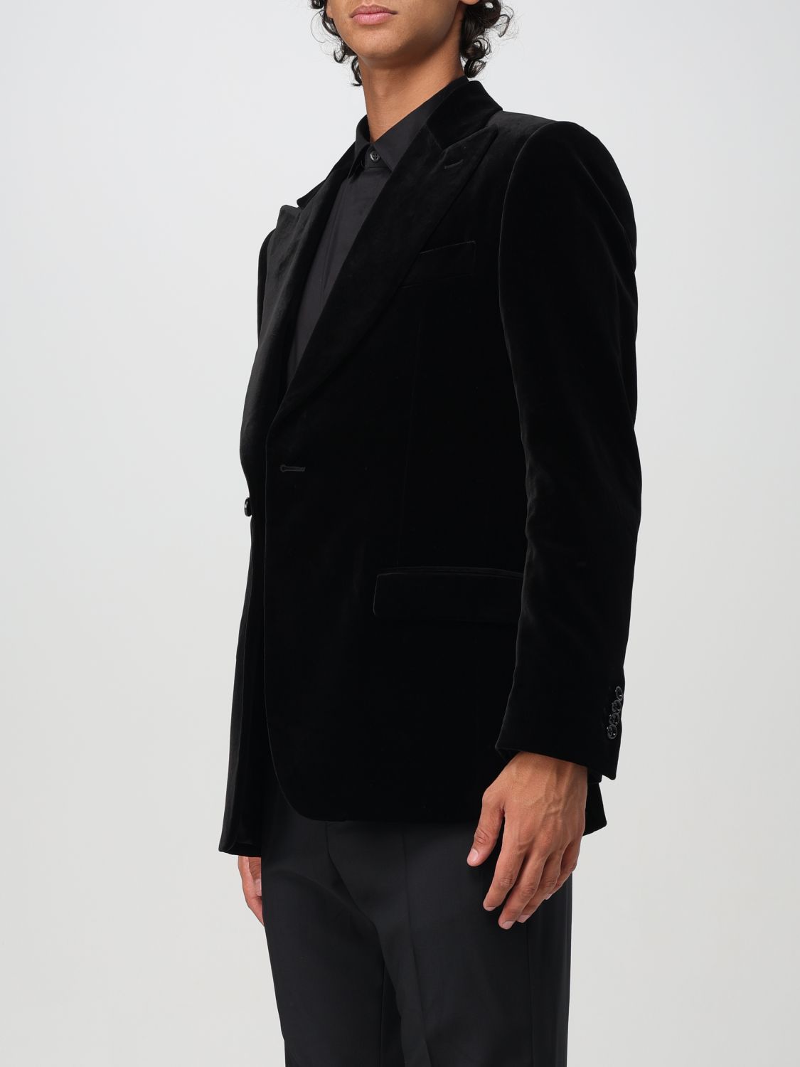 Velour blazer - Brown