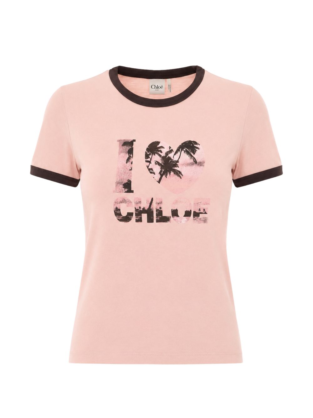 Graphic Logo Print T-Shirt — Pink