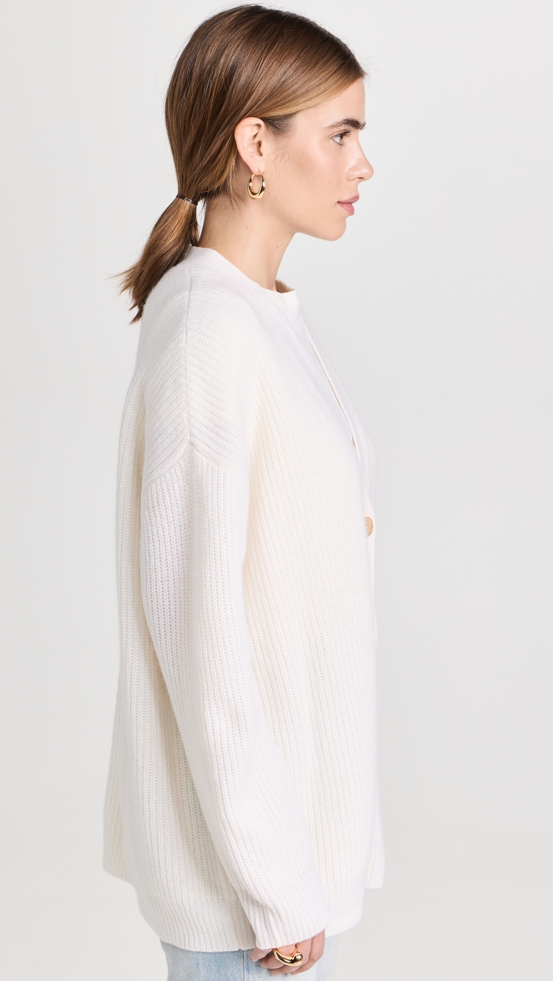 Cashmere Cocoon Cardigan Ivory