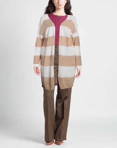 Crochè Woman Cardigan Sand
