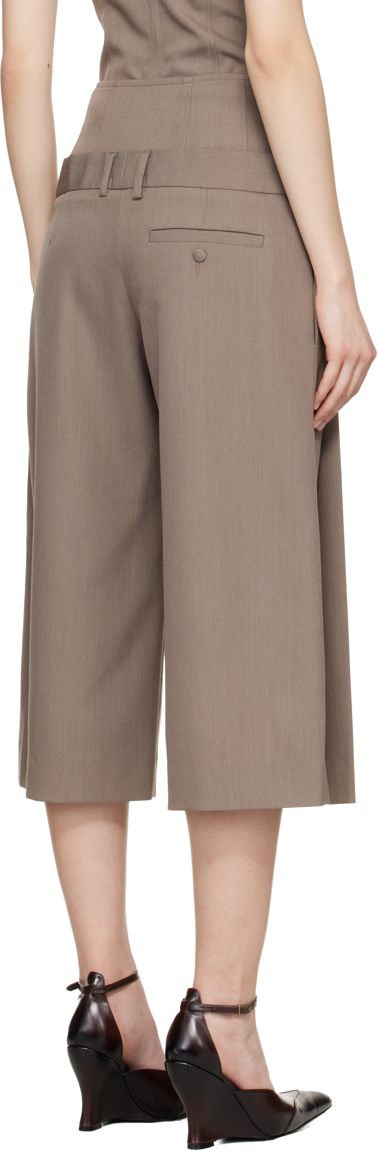 Taupe Jett Culottes Trousers