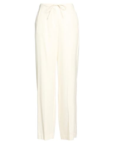Caractère Woman Pants Ivory Size 8 Viscose, Wool