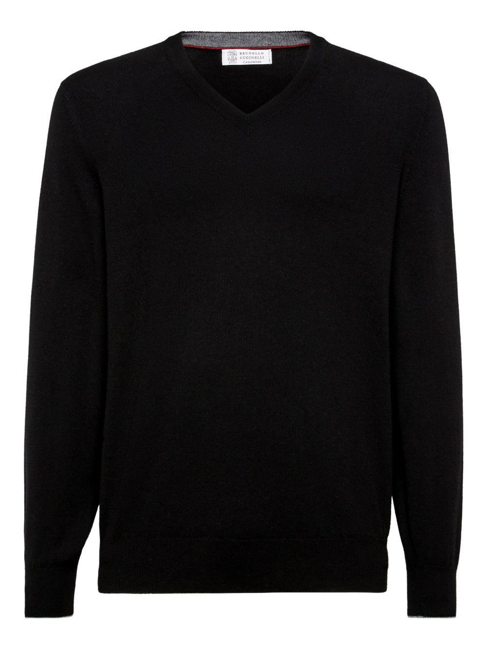 V-neck cashmere jumper - Black