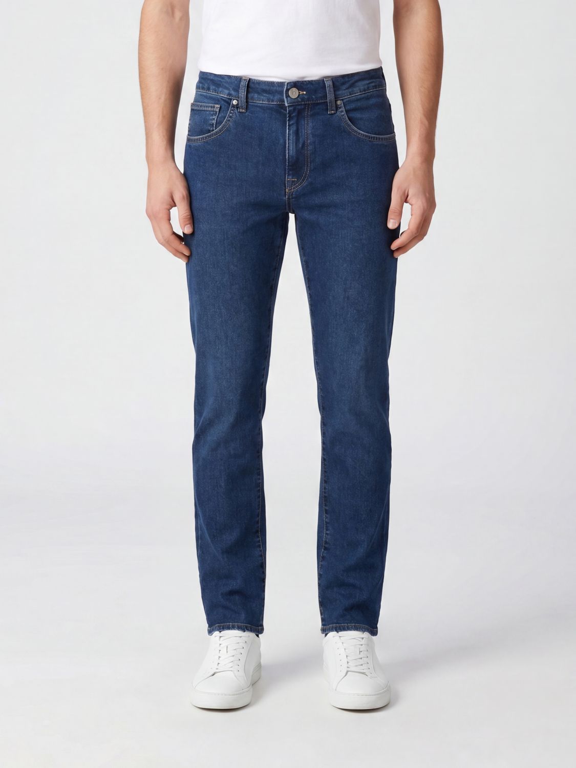 Pants Men color Denim