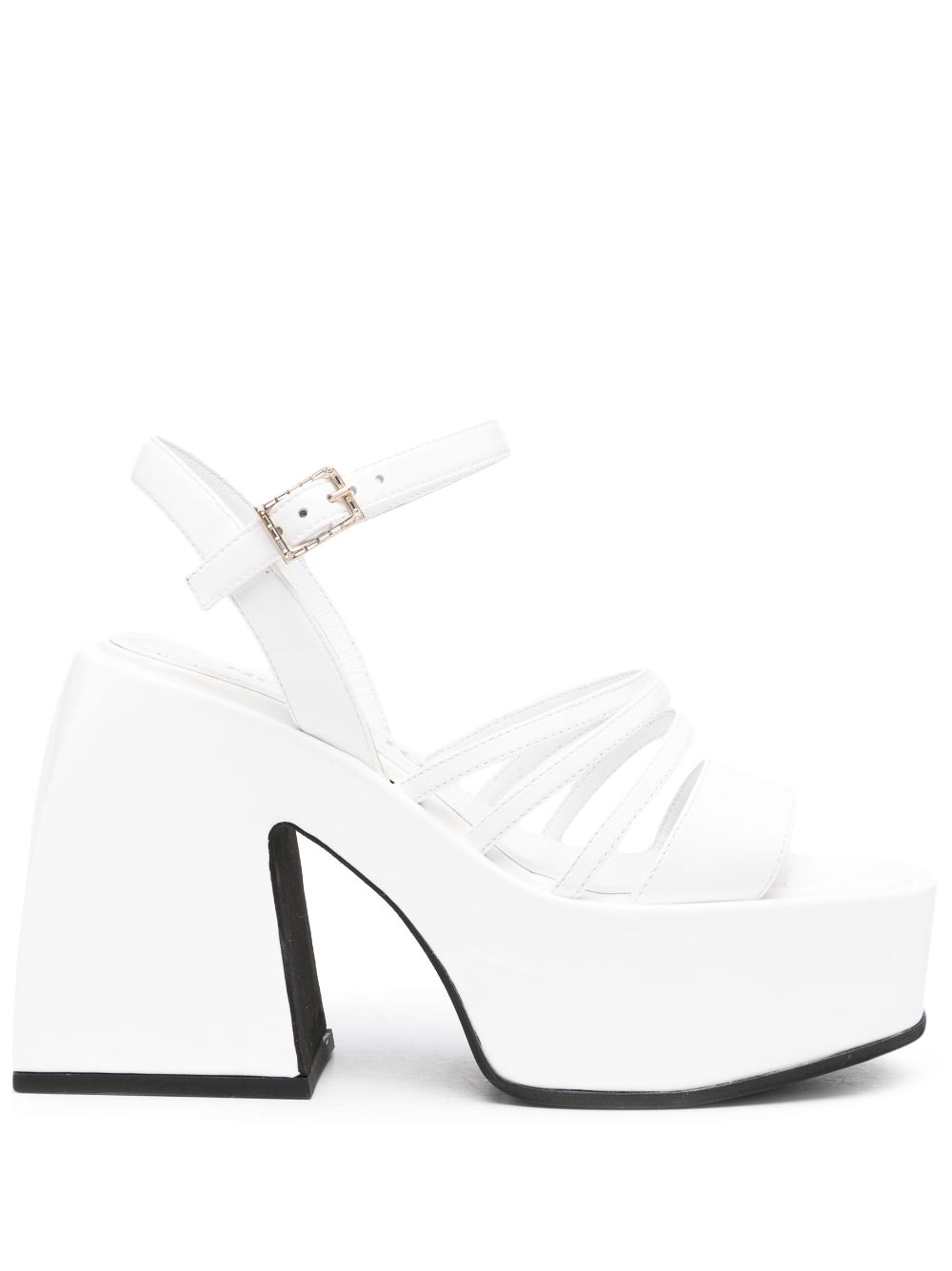 Bulla Chibi 110mm platform sandals - White