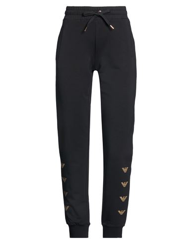 Woman Pants Black Size M Organic cotton, Modal, Elastane