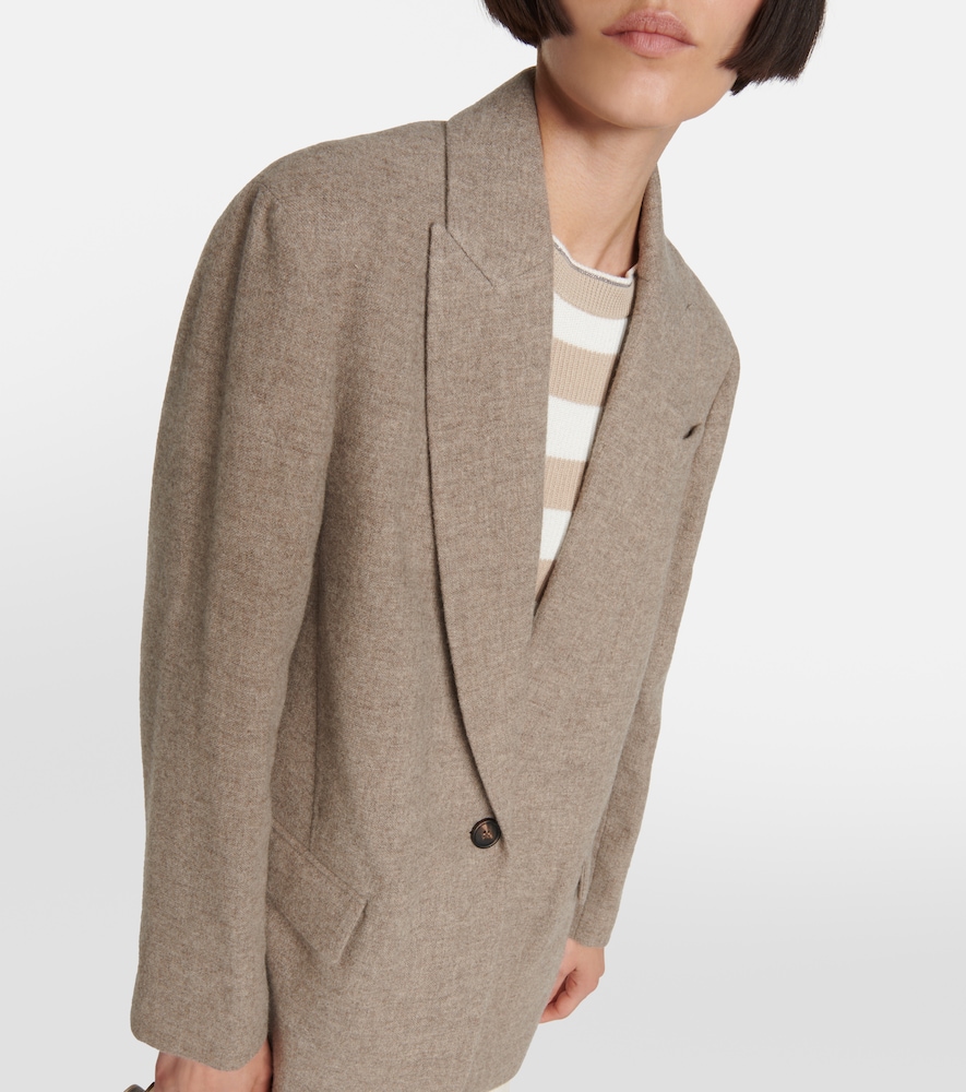 Single-breasted yak wool blazer