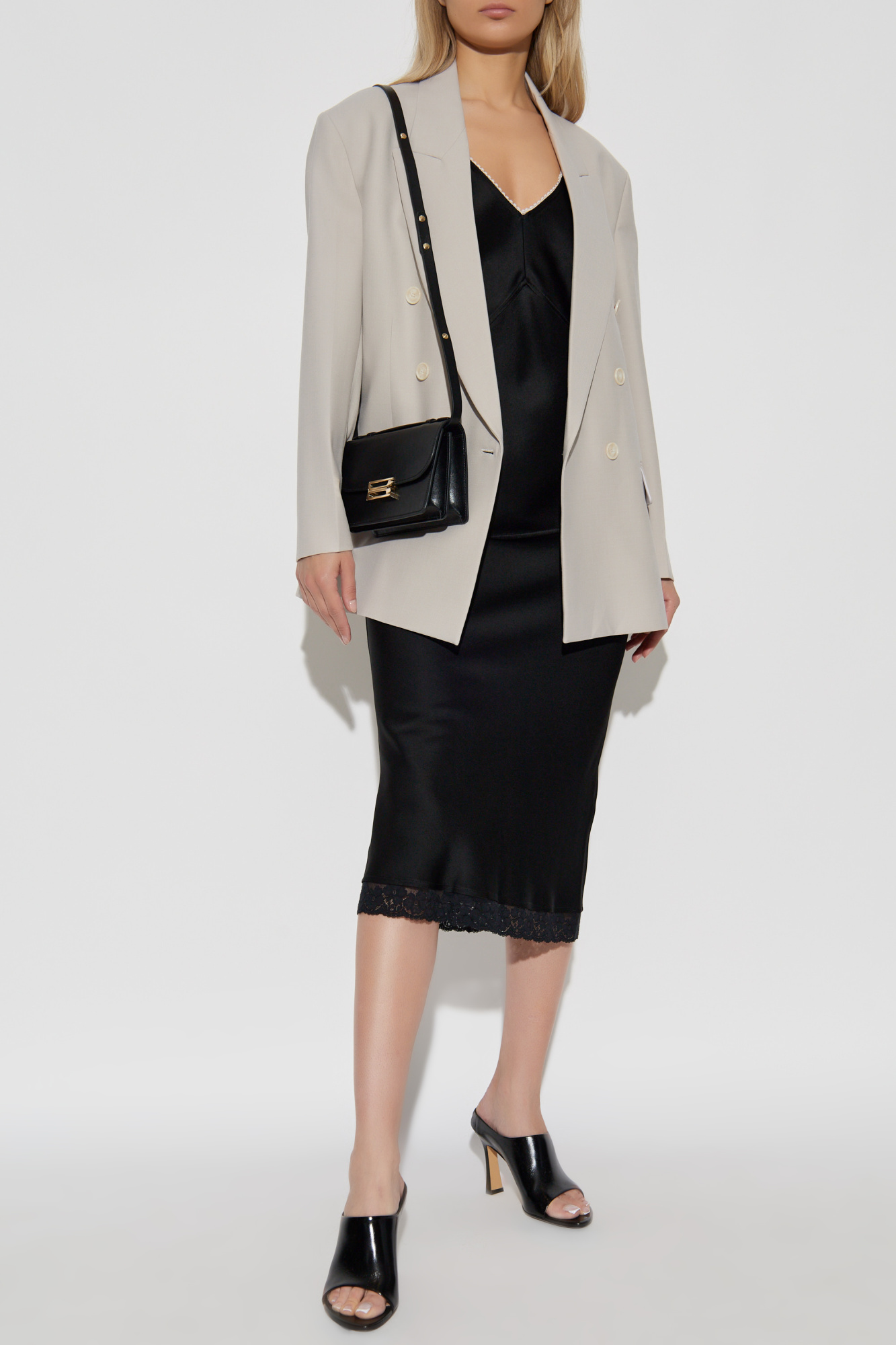 Blazer With Wool Finish, Women's, Grey